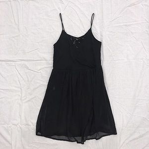 Babydoll Spaghetti Strap Little Black Dress
